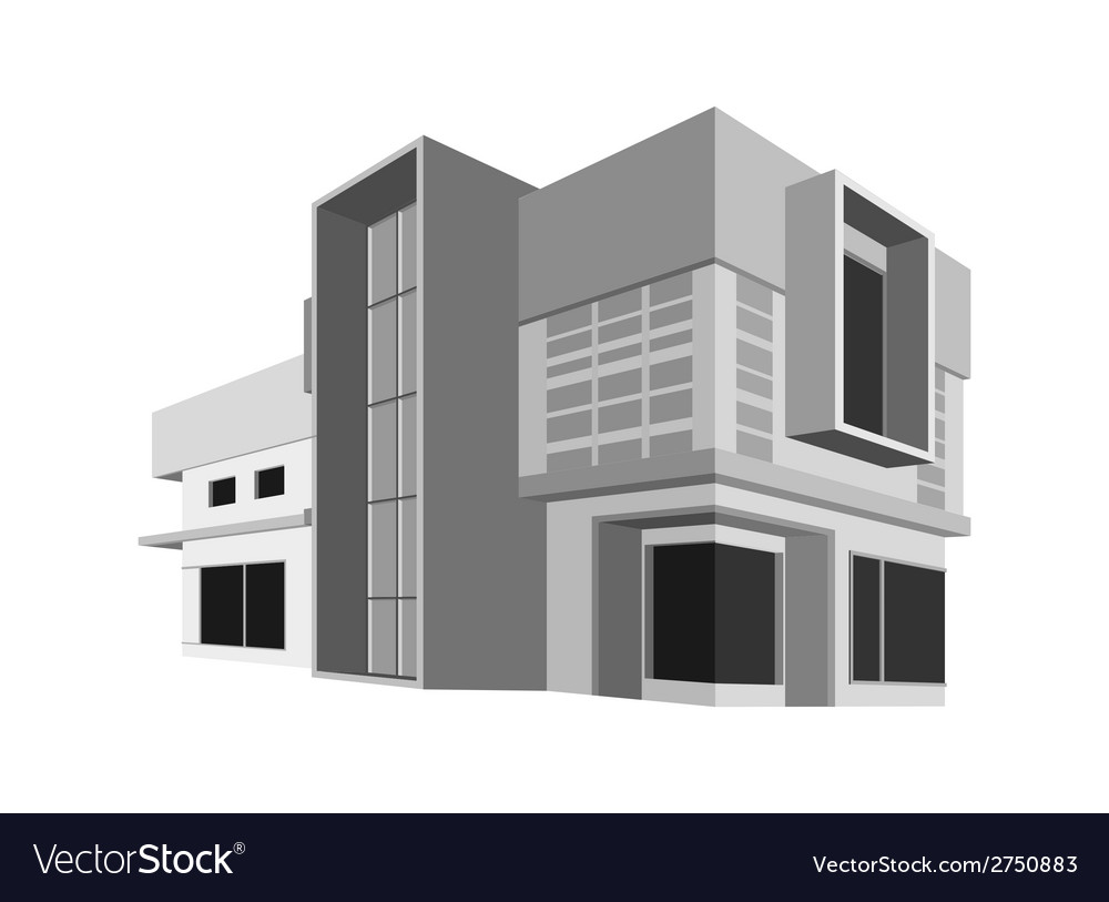 House model Royalty Free Vector Image - VectorStock