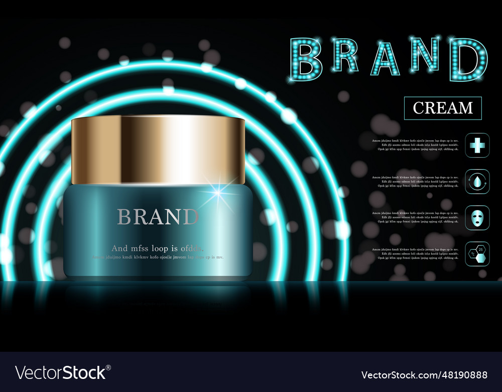 Hydrating facial cream for annual sale Royalty Free Vector