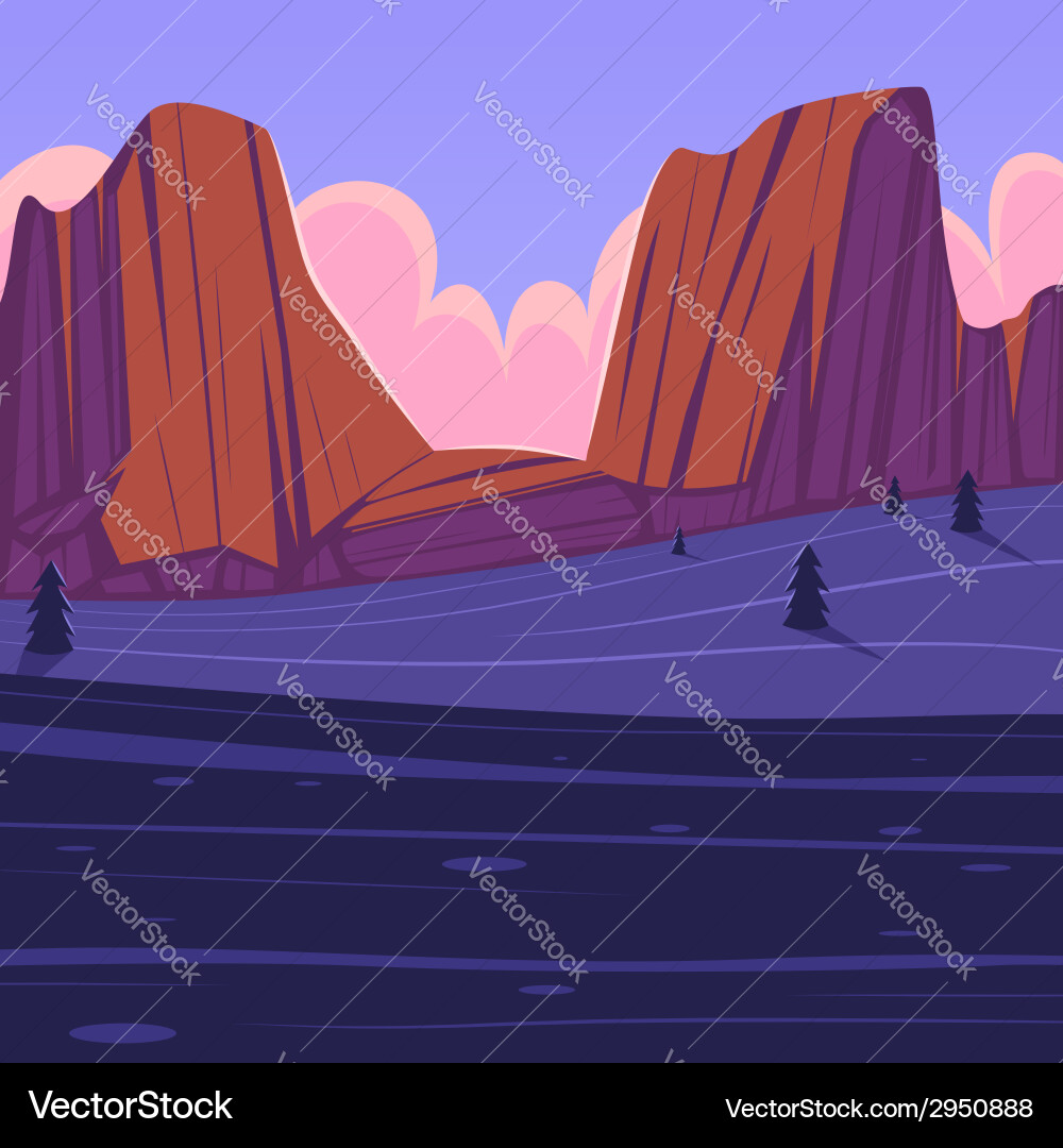 Mountain landscape Royalty Free Vector Image - VectorStock