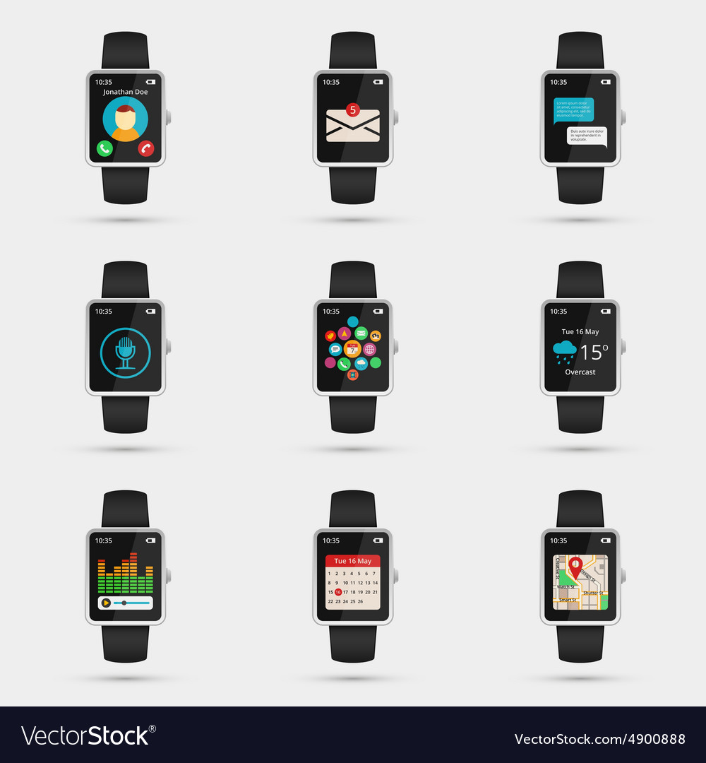 Smartwatch icons