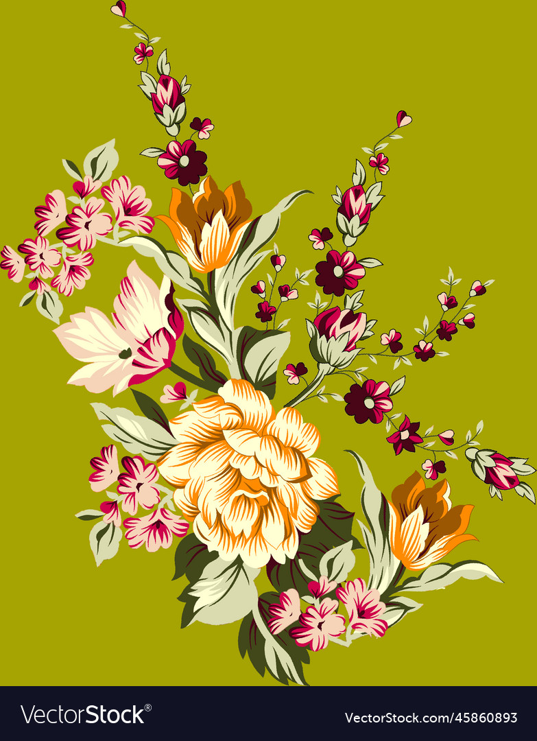 Abstract seamless tropical flower Royalty Free Vector Image