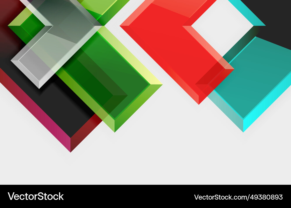 Arrow square geometric abstract background Vector Image