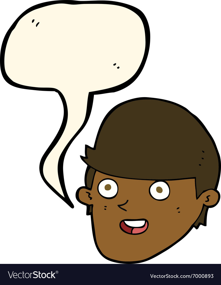 Cartoon man with big chin with speech bubble Vector Image Cartoon man with big chin with speech bubble Vector Image