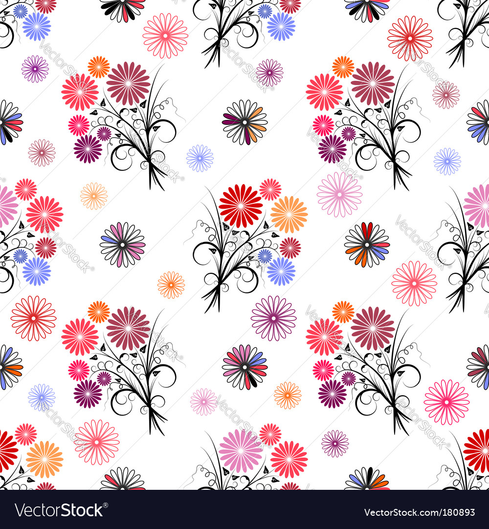 Decorative wallpaper pattern Royalty Free Vector Image