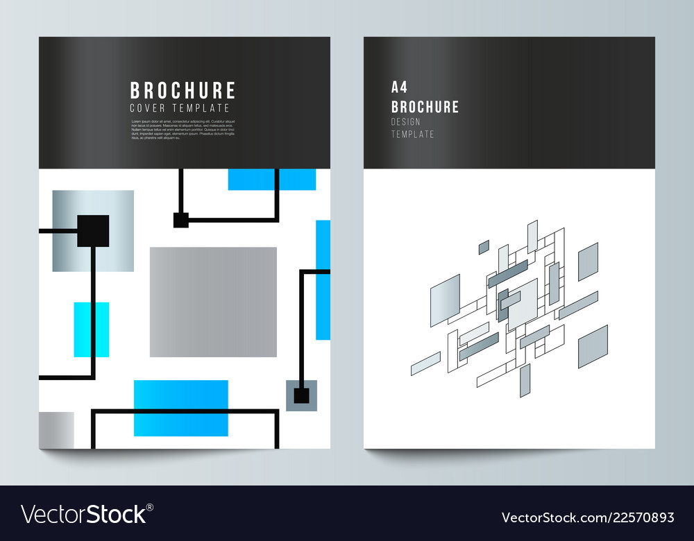 Layout a4 format modern cover Royalty Free Vector Image