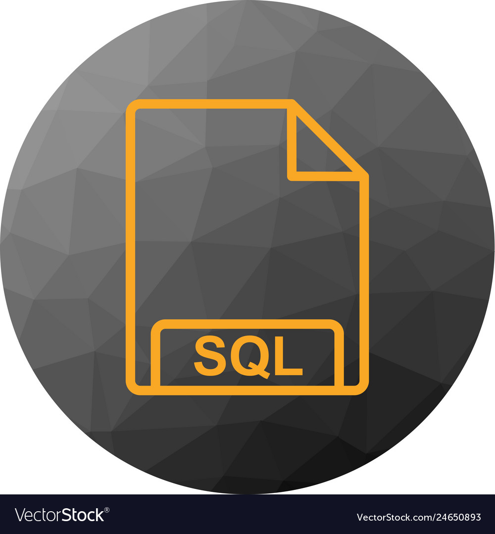 Sql icon Royalty Free Vector Image - VectorStock