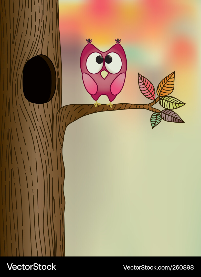 Cute owl Royalty Free Vector Image - VectorStock