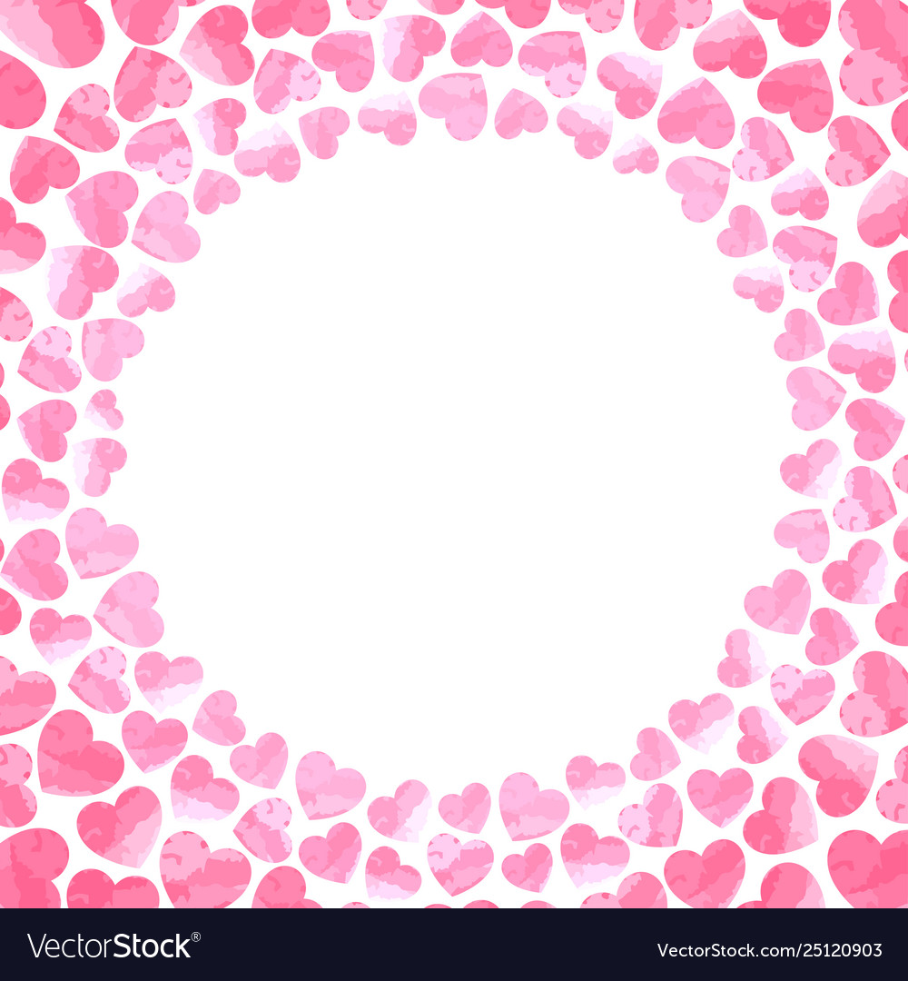 Hearts background for valentines day card Vector Image