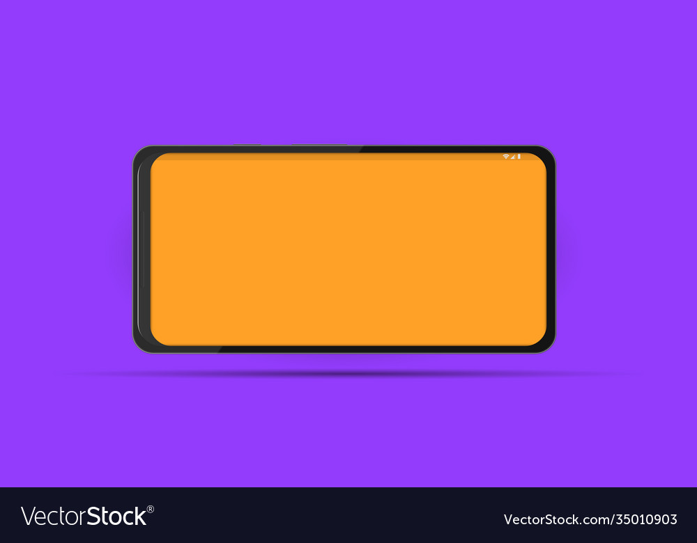 Realistic modern slim smartphone phone Royalty Free Vector