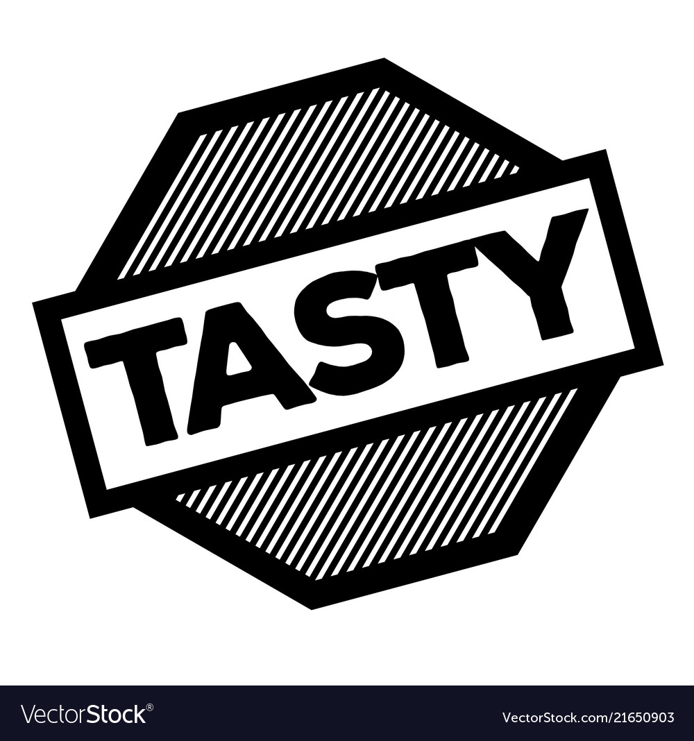 Tasty Black Stamp Vector Image Tasty Black Stamp Vector Image