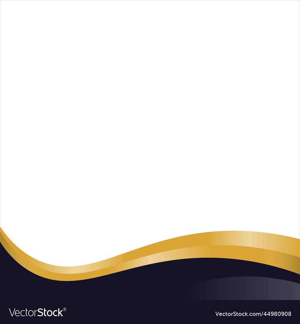 Black gold footer design template Royalty Free Vector Image