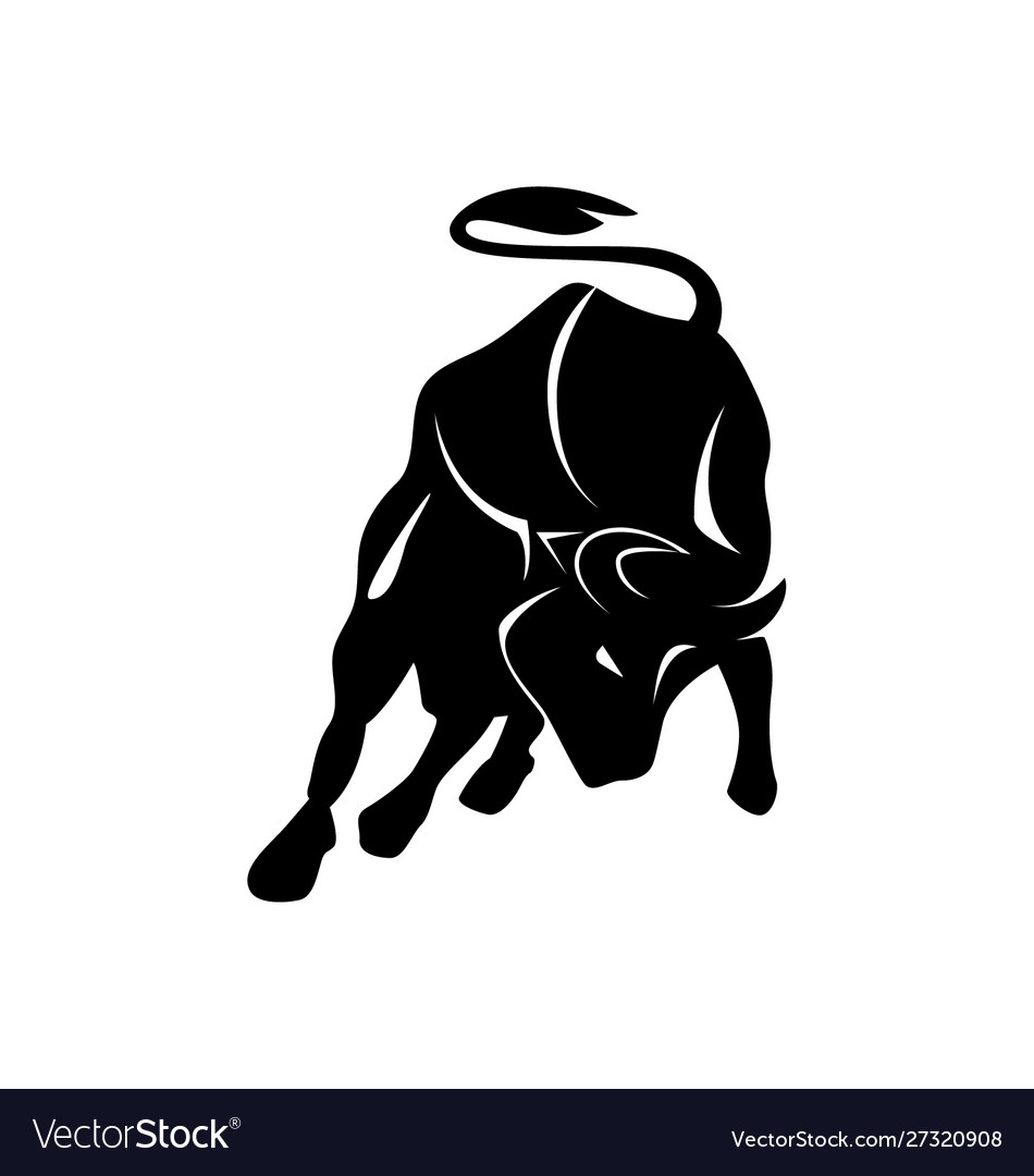 Bull logo design Royalty Free Vector Image - VectorStock