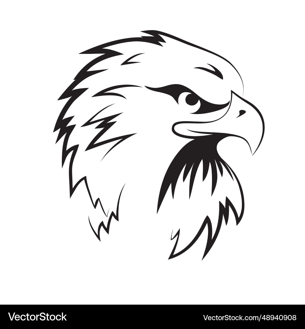 Eagle head tattoo Royalty Free Vector Image - VectorStock