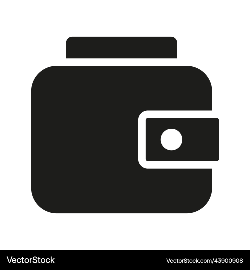 Modern wallet icon digital Royalty Free Vector Image