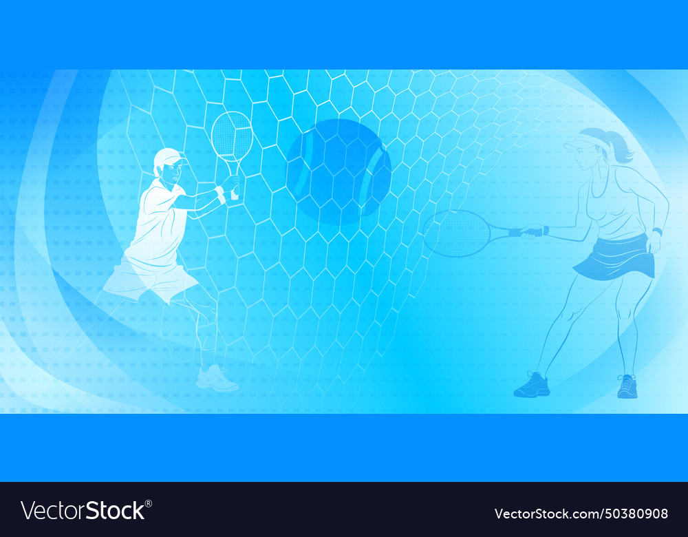 Tennis themed background Royalty Free Vector Image