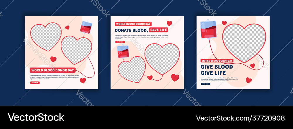 World blood donor day education about Royalty Free Vector