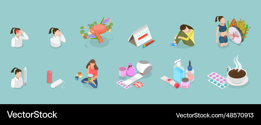 3d isometric flat conceptual Royalty Free Vector Image
