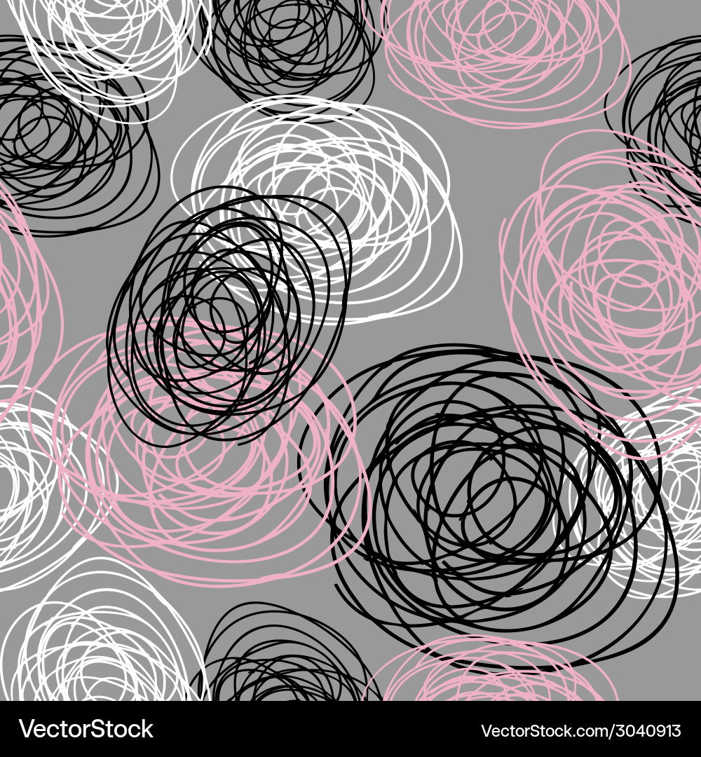 Abstract doodles seamless Royalty Free Vector Image