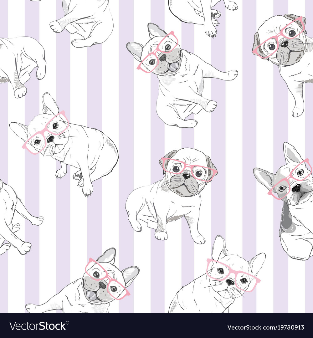 Character design pattern background head Vector Image