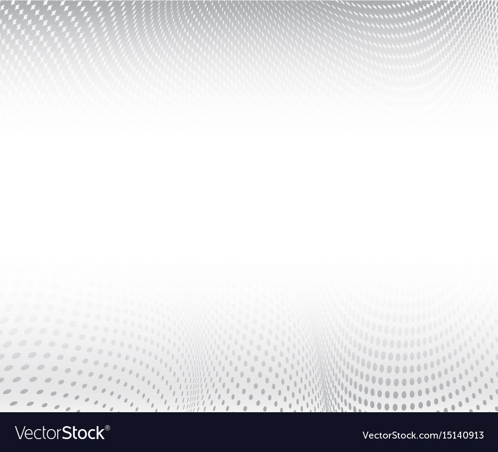 Gray circles on white background halftone wave Vector Image