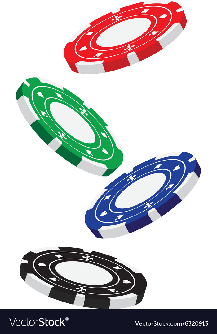 Poker chips Royalty Free Vector Image - VectorStock