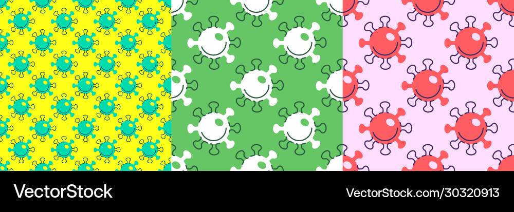 Seamless pattern coronavirus lat Royalty Free Vector Image