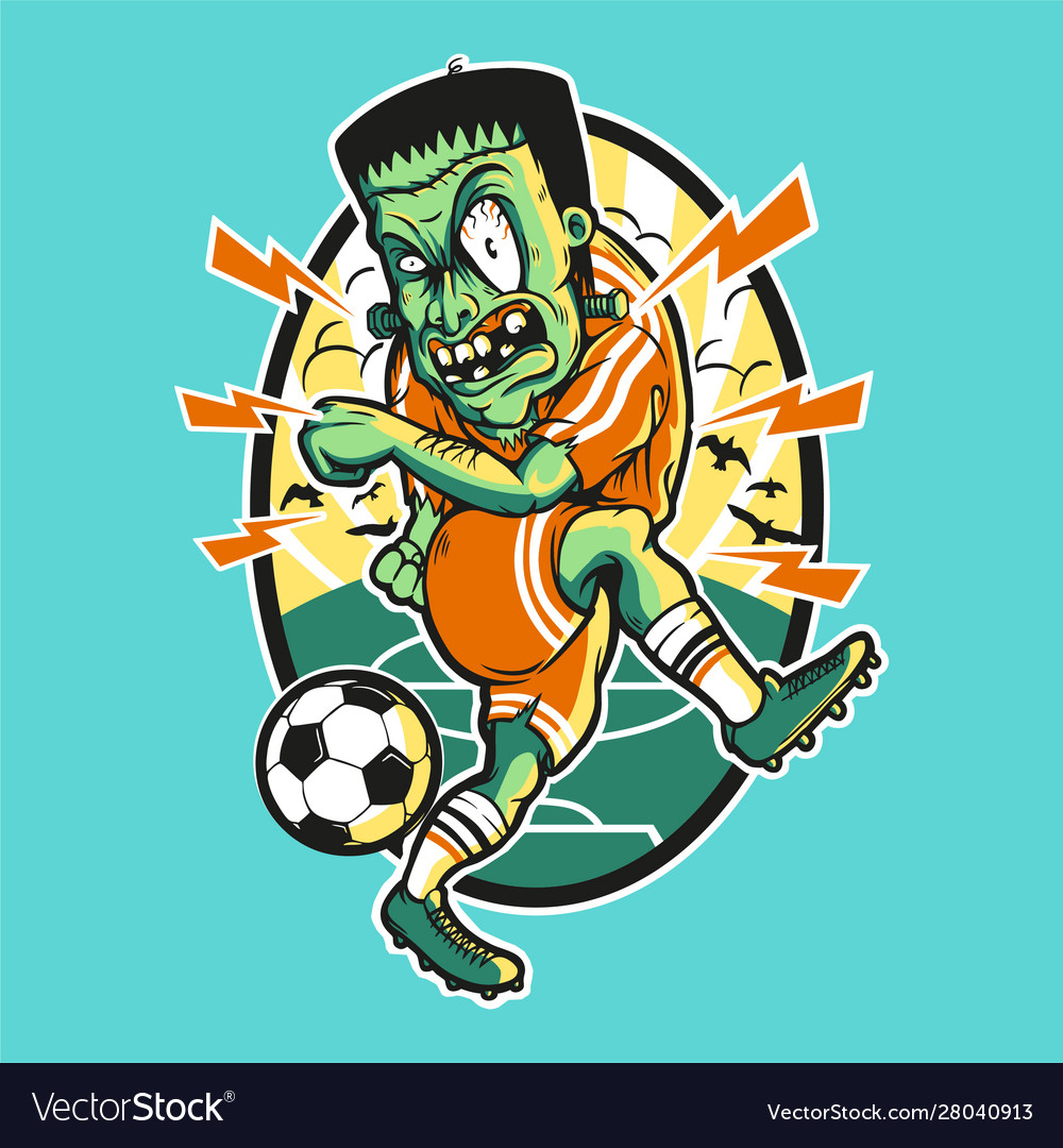 soccer-player-is-kicking-ball-royalty-free-vector-image