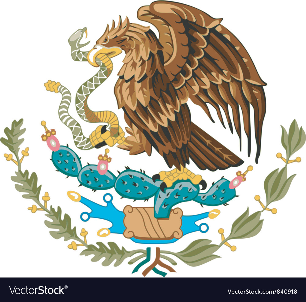 Coat of arms of mexico Royalty Free Vector Image