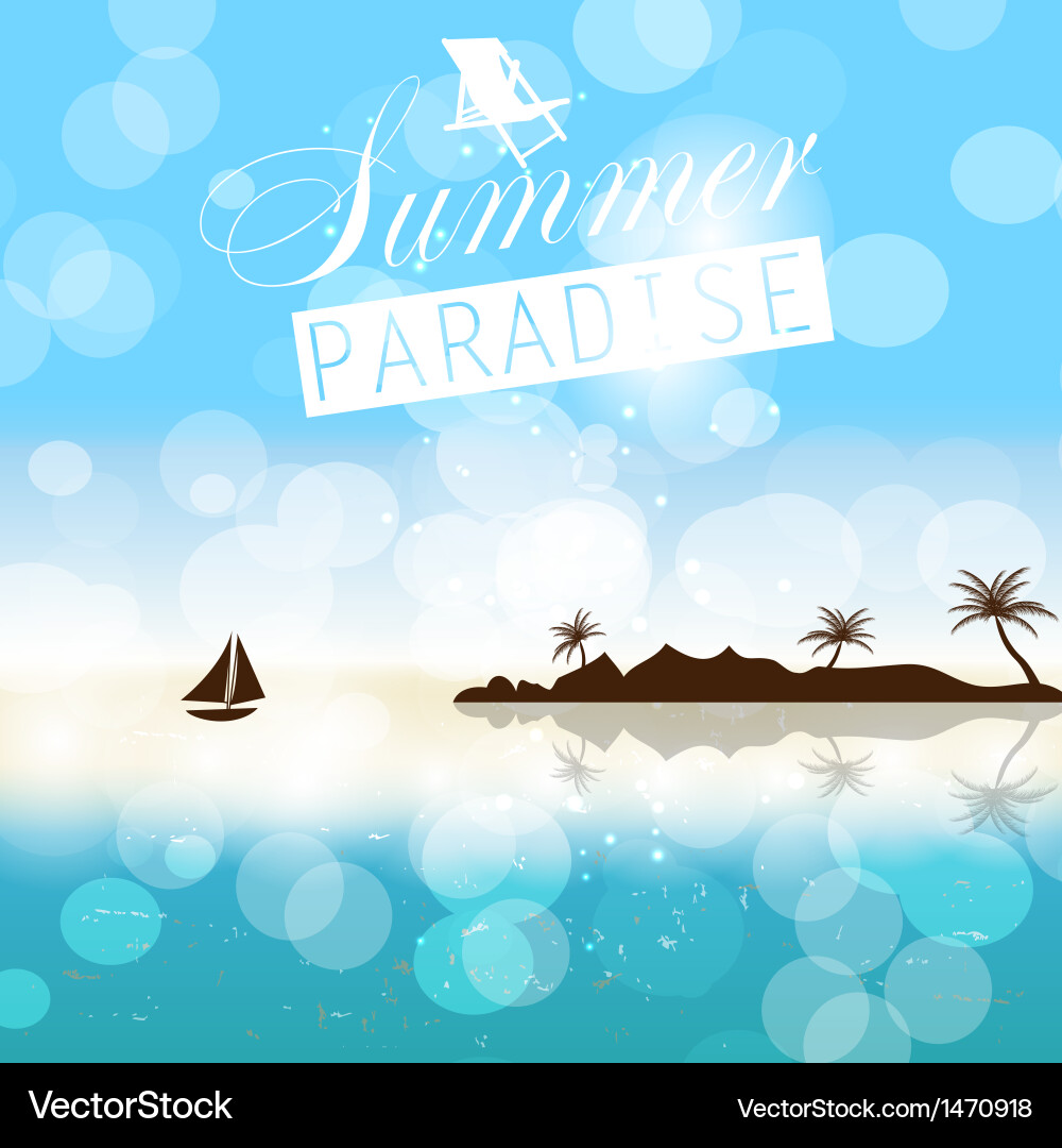Summer holidays background Royalty Free Vector Image