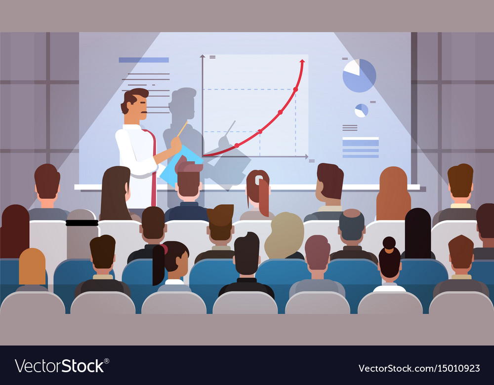 Business people group at conference meeting Vector Image