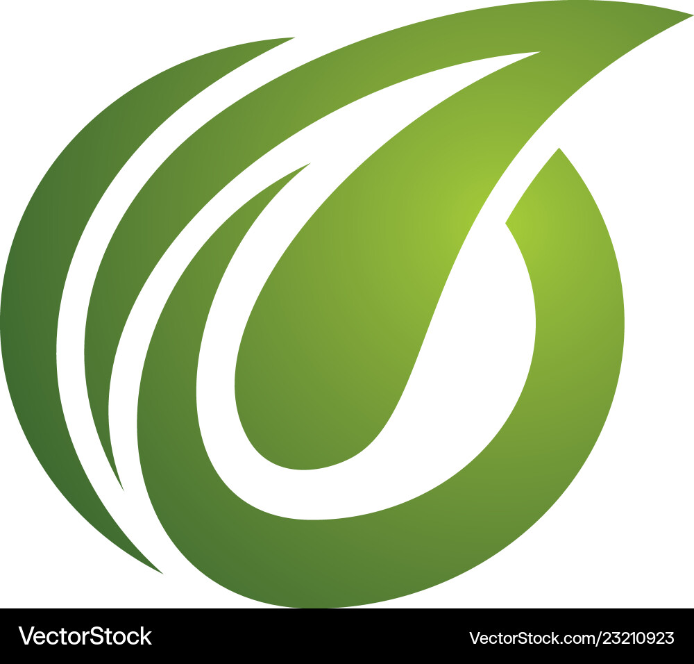 Leaf eco logo Royalty Free Vector Image - VectorStock