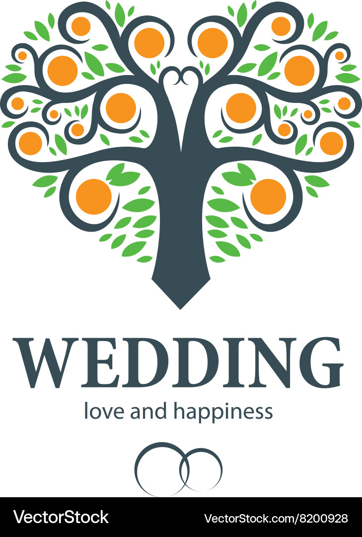 Logo wedding Royalty Free Vector Image - VectorStock