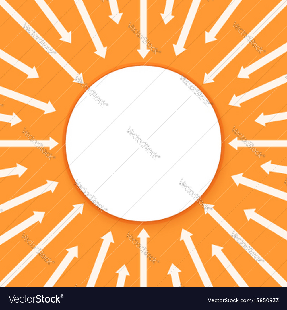 Arrows infographic background business processes vector image Arrows infographic background business processes