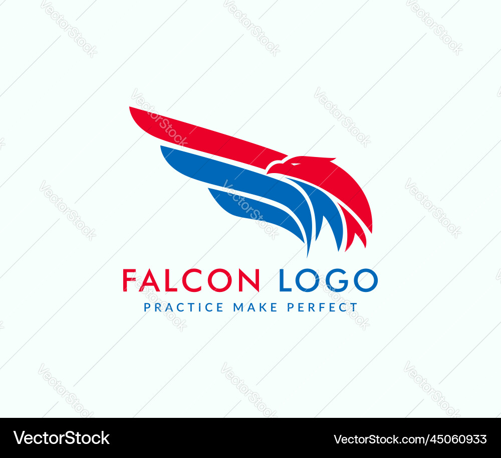 Eagle logo design template Royalty Free Vector Image