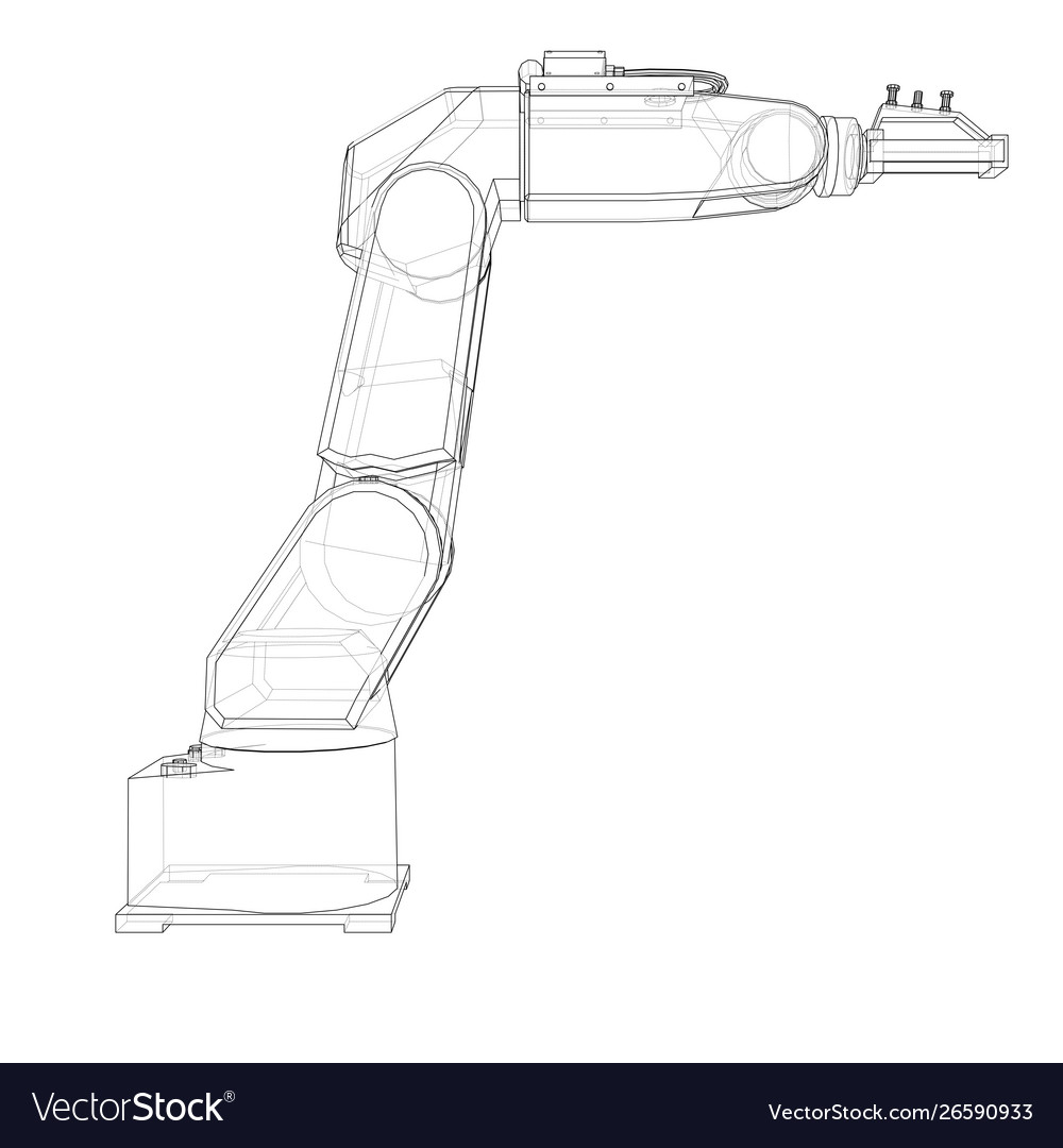 Робот манипулятор рисунок