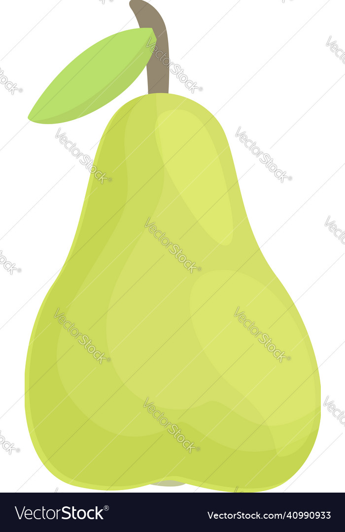 Pear icon cartoon green market Royalty Free Vector Image