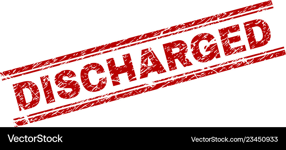 Scratched textured discharged stamp seal Vector Image