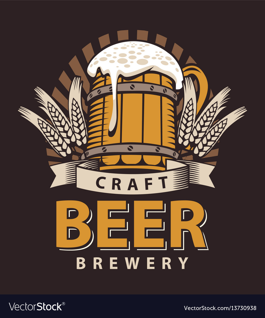 Label For The Beer In The Brown Color Royalty Free Vector