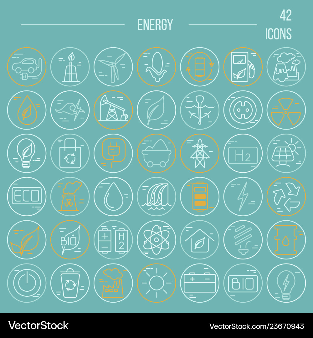 Icon set Royalty Free Vector Image - VectorStock