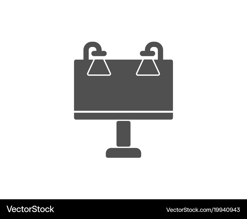 Road Ads Banner Simple Icon Advertisement Sign Vector Image