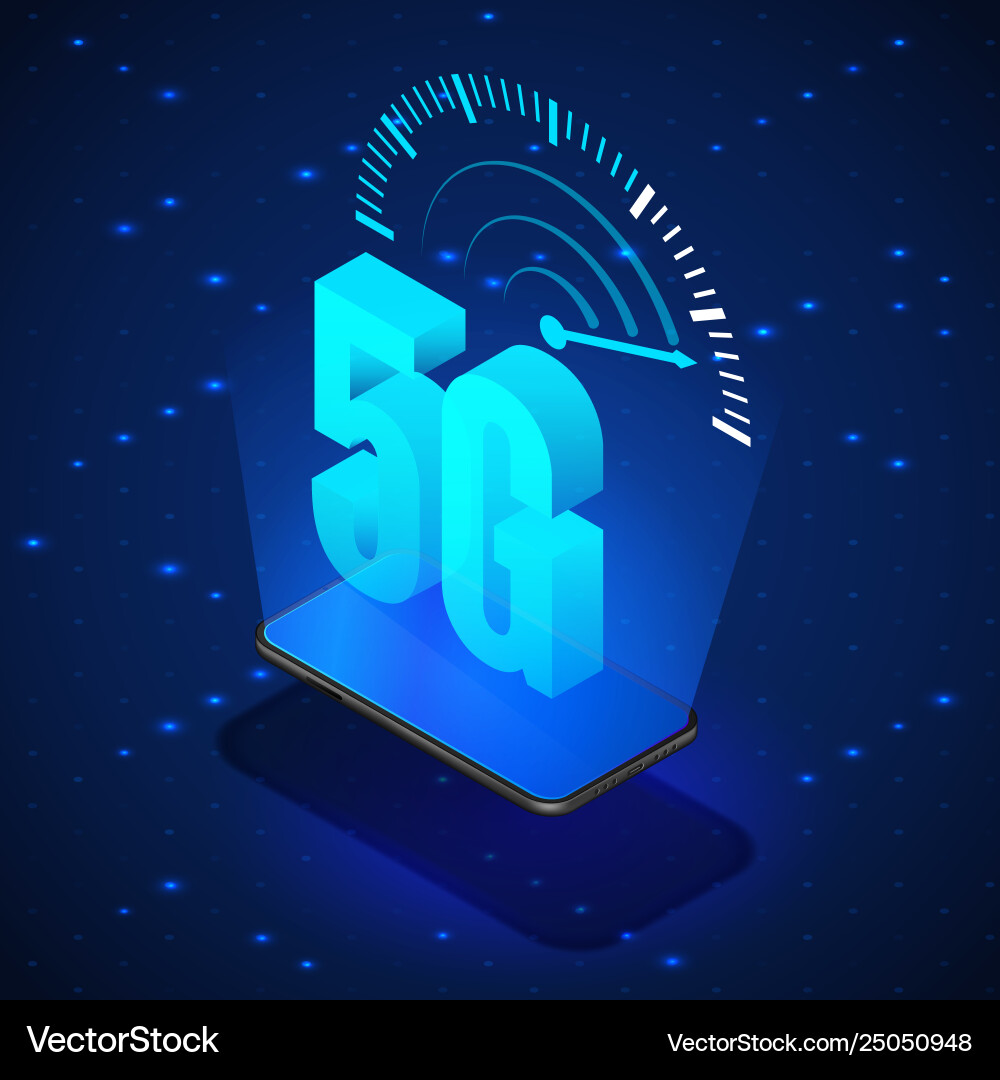 5g wireless network systems mobile internet Vector Image