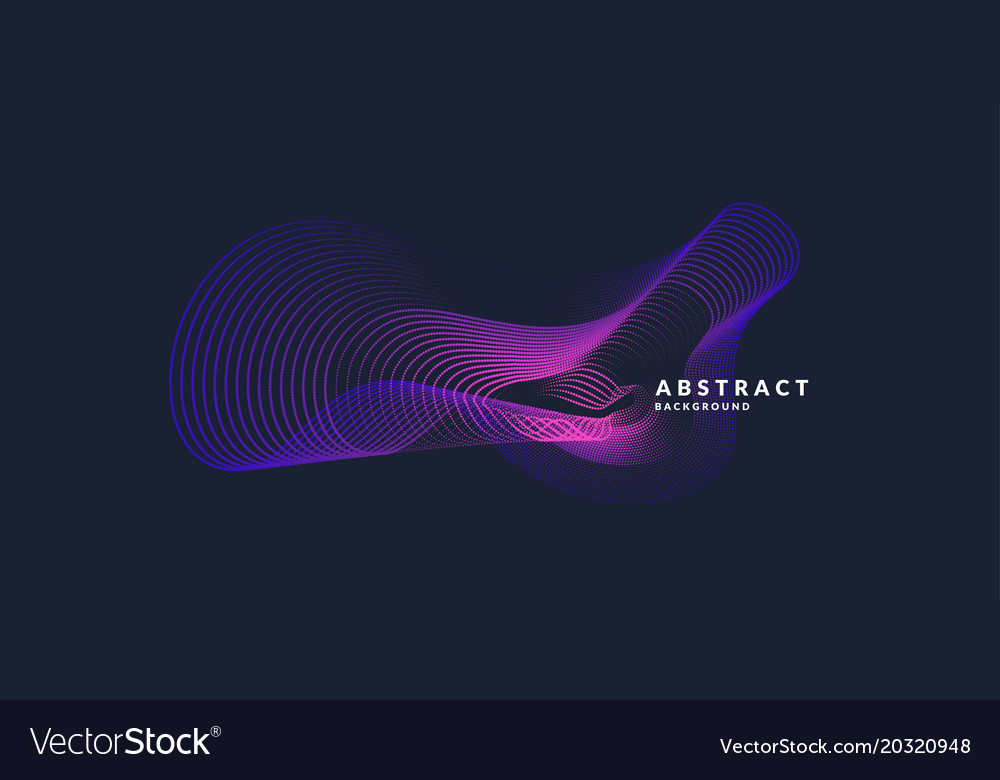 Abstract background with dynamic waves Royalty Free Vector