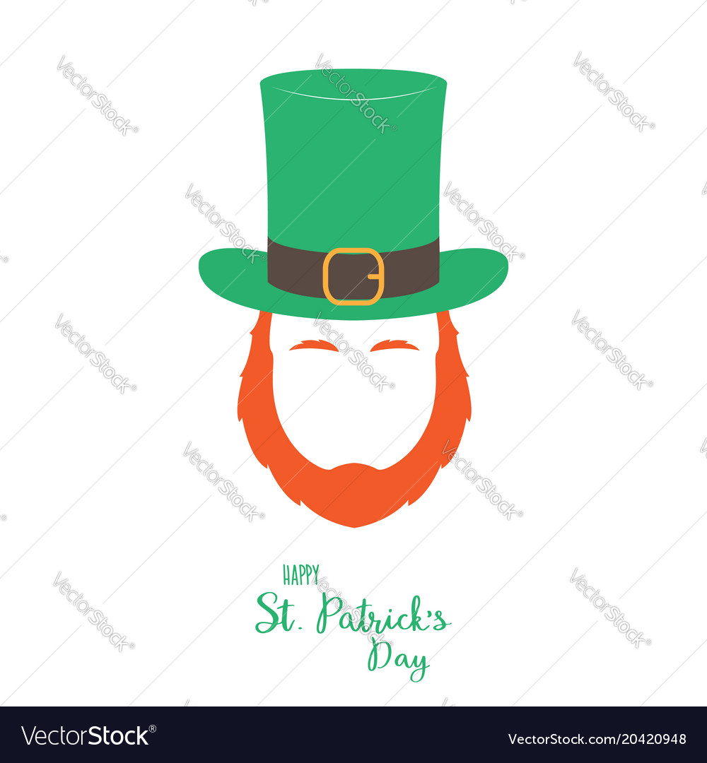 leprechaun beard and hat