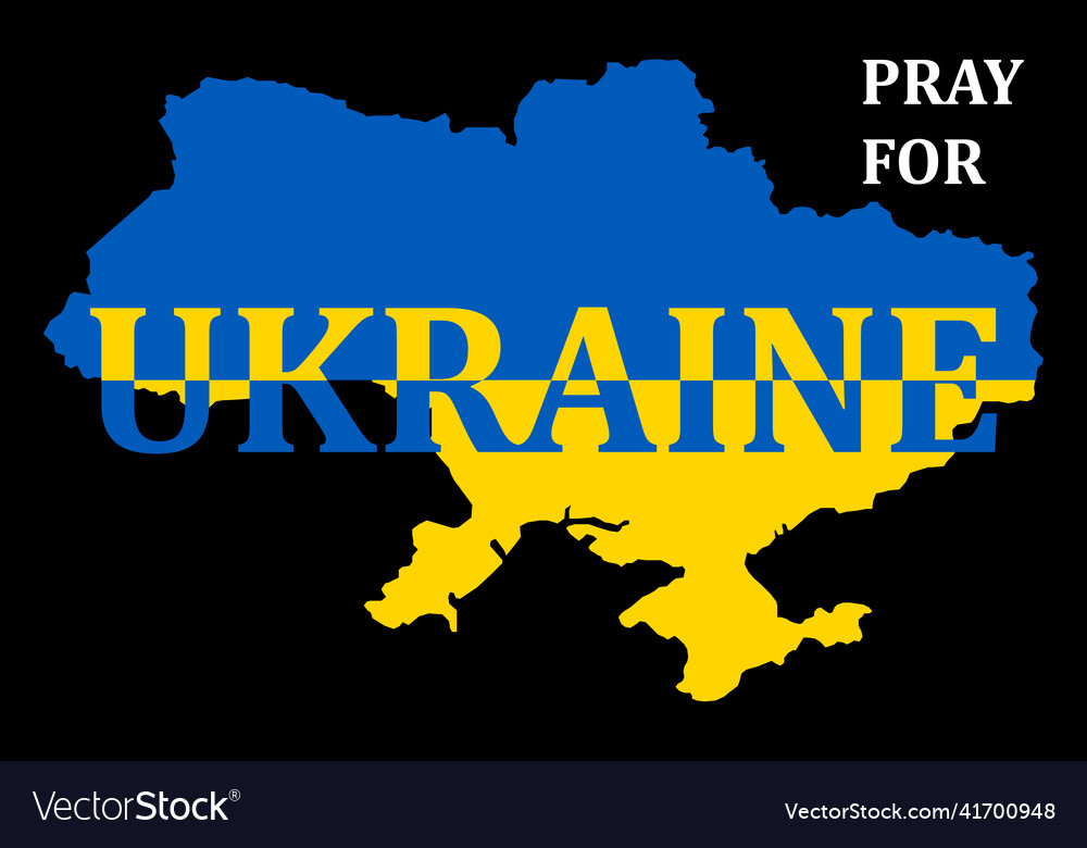 pray-for-ukraine-concept-save-ukraine-from-vector-image