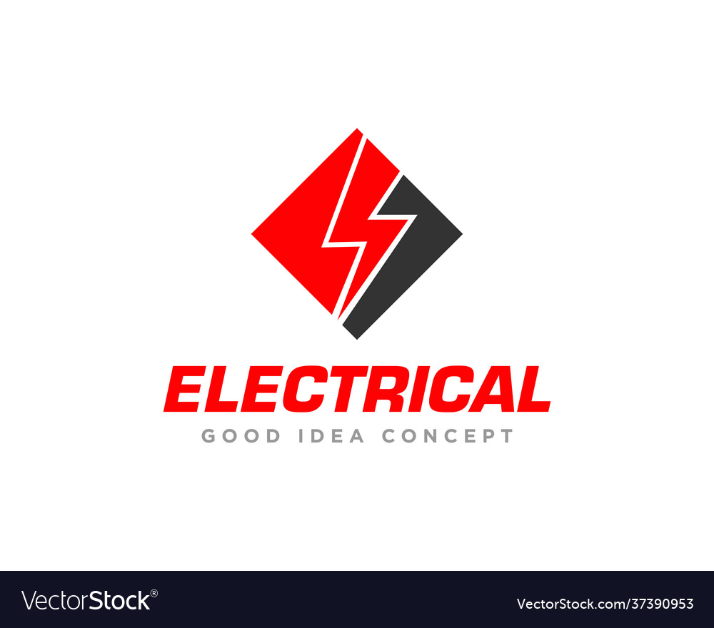 Electrical logo design Royalty Free Vector Image