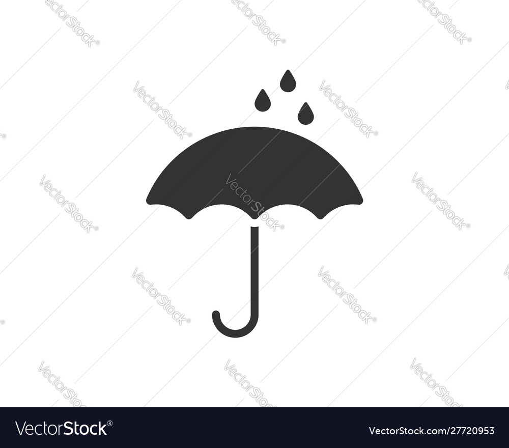 Umbrella icon rain protection concept Royalty Free Vector