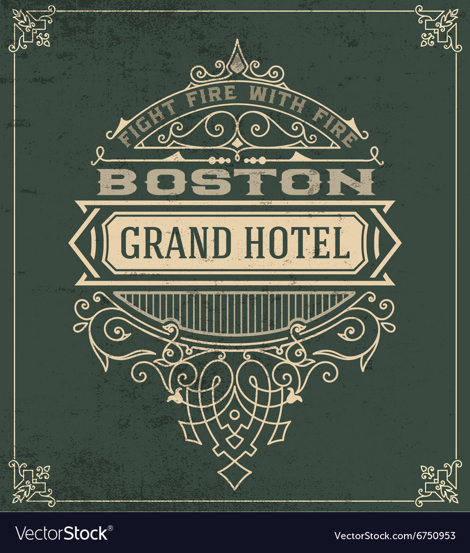vintage logo templates royalty free vector image