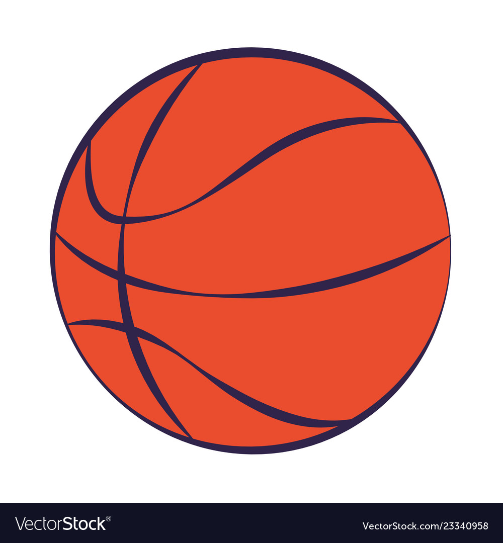 Basketball ball sport Royalty Free Vector Image