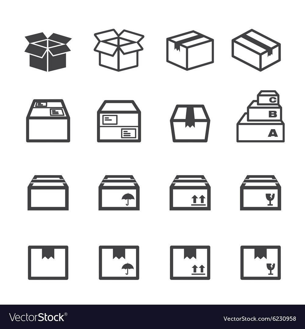 Box icon Royalty Free Vector Image - VectorStock