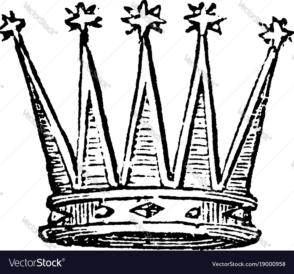 Celestial crown from any other crown stars Vector Image